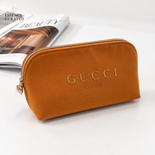 Luxury cosmetic pouch caramel - luxury,
